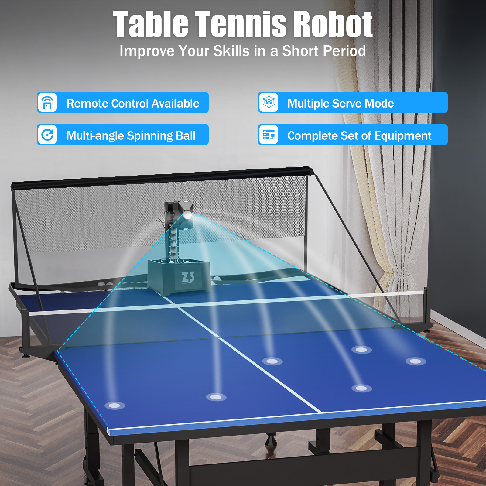 Table Tennis Robot with Net&10 - Table Tennis Game Pc のレビューと価格
