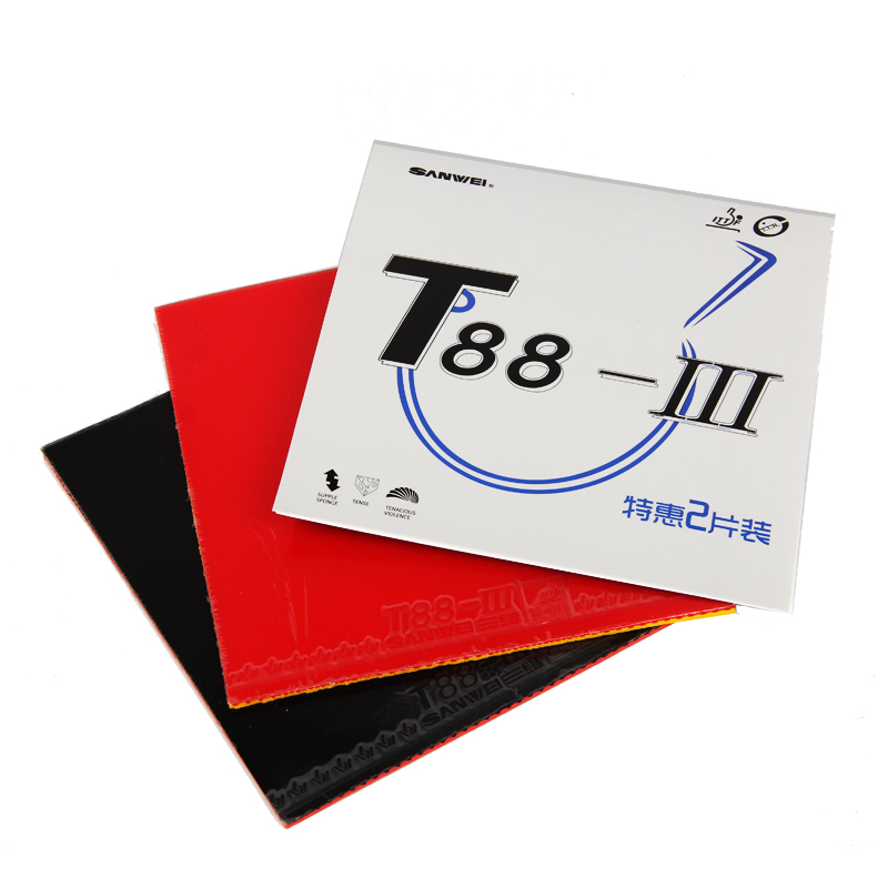 1 Red 1 Black Original SANWEI  - Table Tennis Spin のレビューと価格