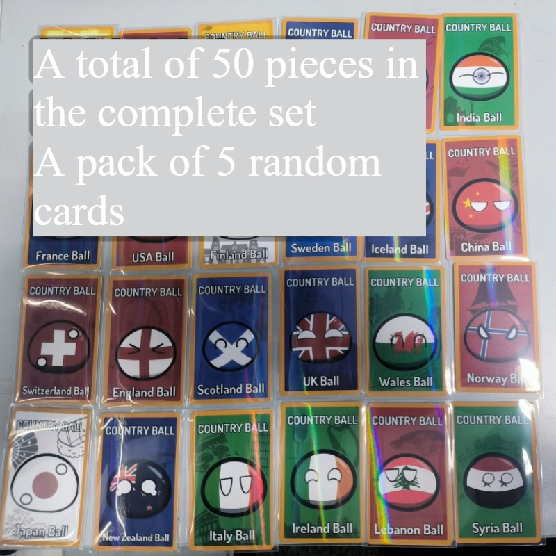 5pcs Countryballs Card Doll UK - Table Tennis France のレビューと価格
